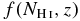 $f(N_{{\rm H\,\mathsc{i}}},z)$