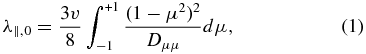 Equation (1)