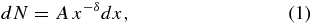 Equation (1)