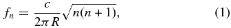 Equation (1)