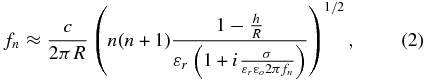 Equation (2)