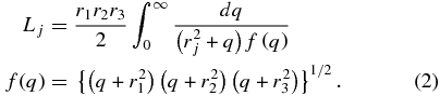 Equation (2)