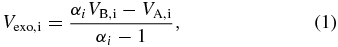 Equation (1)