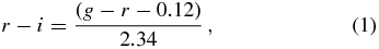 Equation (1)