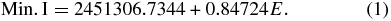 Equation (1)