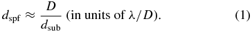 Equation (1)