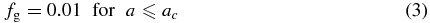 Equation (3)