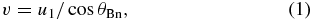Equation (1)