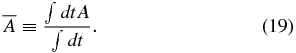 Equation (19)