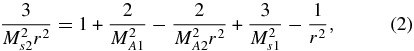 Equation (2)