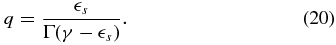 Equation (20)