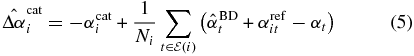 Equation (5)