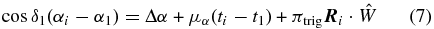 Equation (7)