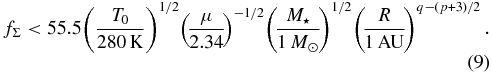 Equation (9)