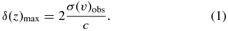 Equation (1)