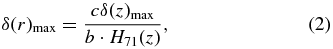 Equation (2)