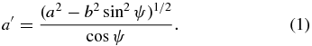 Equation (1)