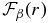 $ \mathcal {F}_\beta (r)$
