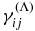 $\gamma _{ij}^{(\Lambda)}$