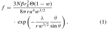 Equation (1)
