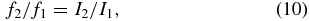 Equation (10)