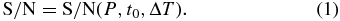 Equation (1)