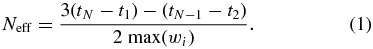 Equation (1)