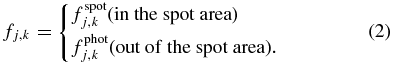 Equation (2)