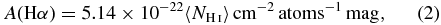 Equation (2)