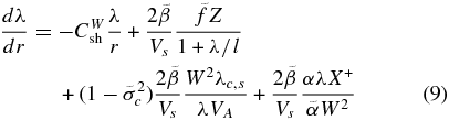 Equation (9)