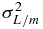 $\sigma ^2_{L/m}$