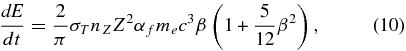 Equation (10)