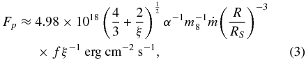 Equation (3)
