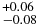 $^{+0.06}_{-0.08}$