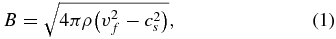 Equation (1)