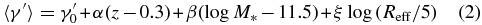 Equation (2)