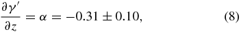 Equation (8)