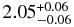 $2.05_{-0.06}^{+0.06}$