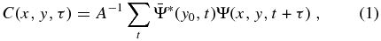 Equation (1)