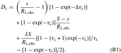 Equation (B1)