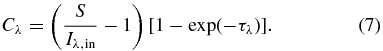 Equation (7)