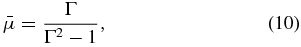 Equation (10)