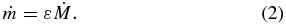 Equation (2)
