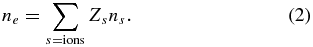 Equation (2)