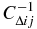 $C^{-1}_{\Delta ij}$
