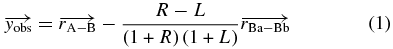 Equation (1)