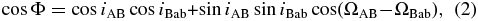 Equation (2)