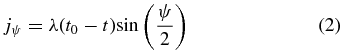 Equation (2)