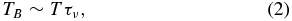 Equation (2)