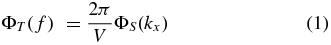 Equation (1)